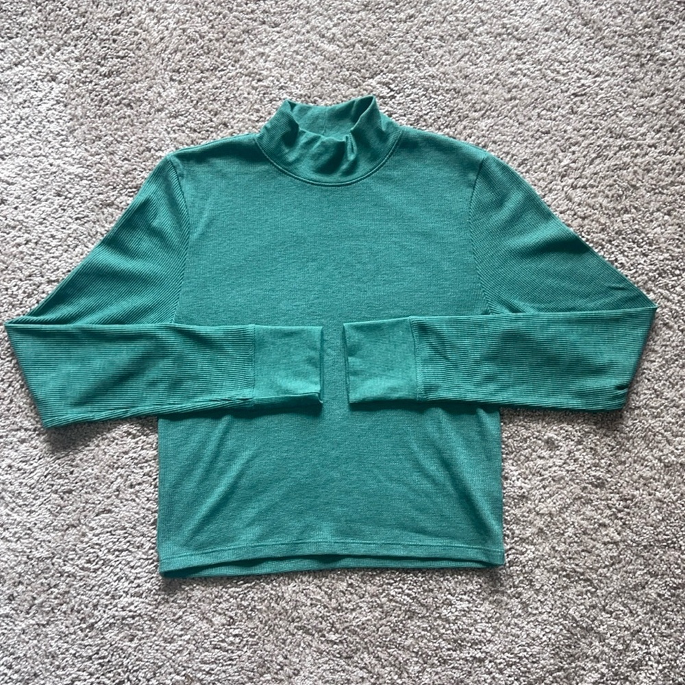 American Eagle Mock Neck Long Sleeve Shirt